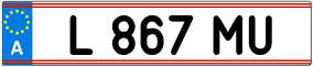 Trailer License Plate